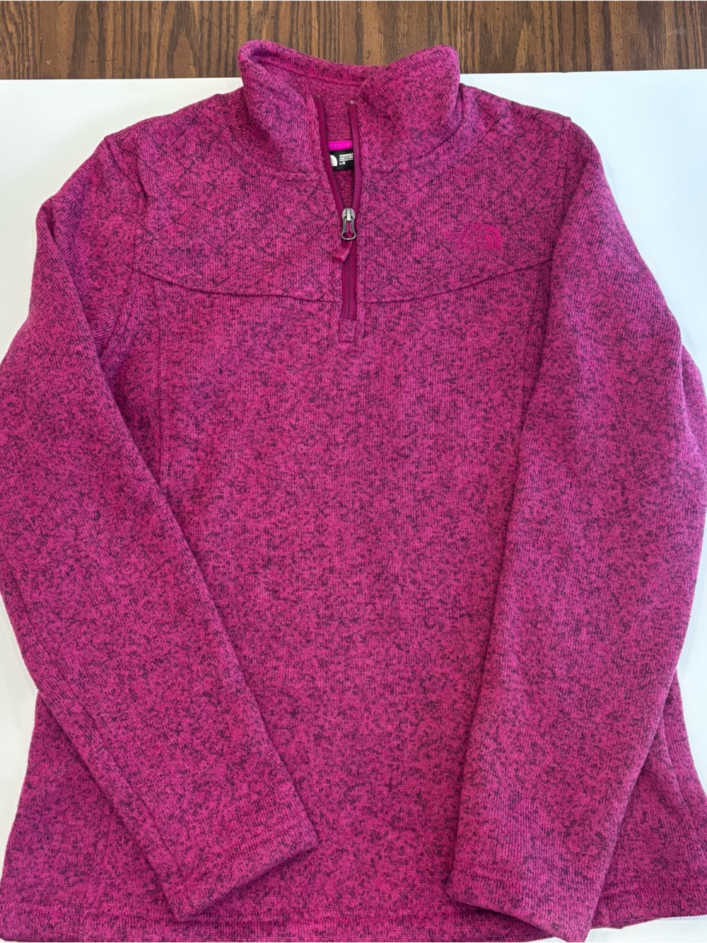 The North Face Women's Magenta Heather Quarter-Zip Pullover